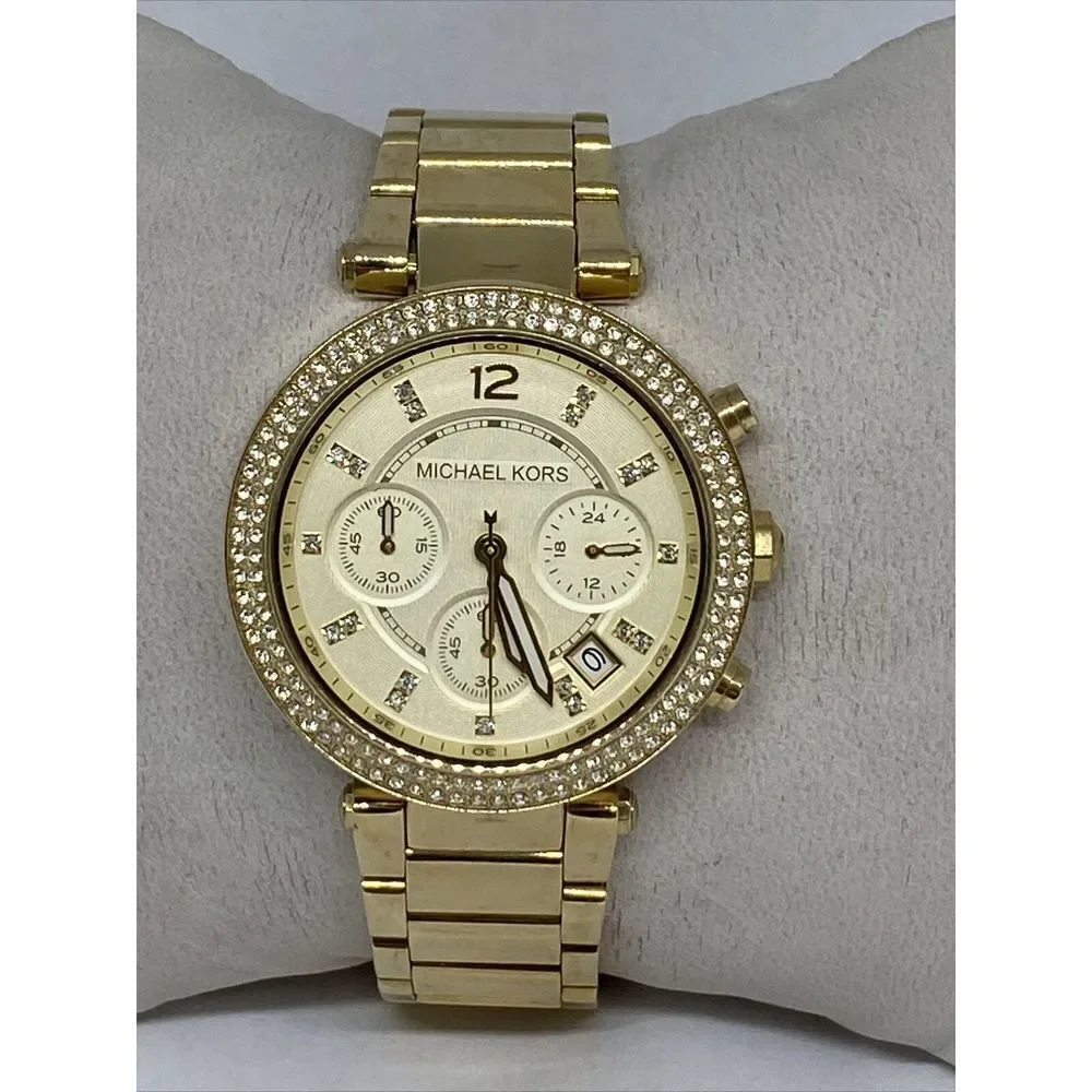 Michael Kors Parker MK5354 Womens Stainless Steel Analog Dial Quartz Watch NO105 - Picture 3 of 12